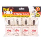 Pest Police Mouse Traps - Pack of 4