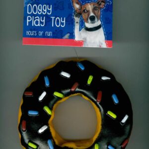 PET TOUCH DOG TOY - SQUEAKY DONUT