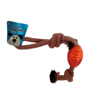 Pet Touch Rope Dog Toy with TPR Attachment