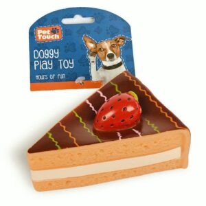 Pet Touch Squeaky Dog Cake Toy