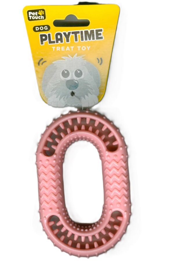 PET TOUCH TPR LOOP DOG TREAT TOY