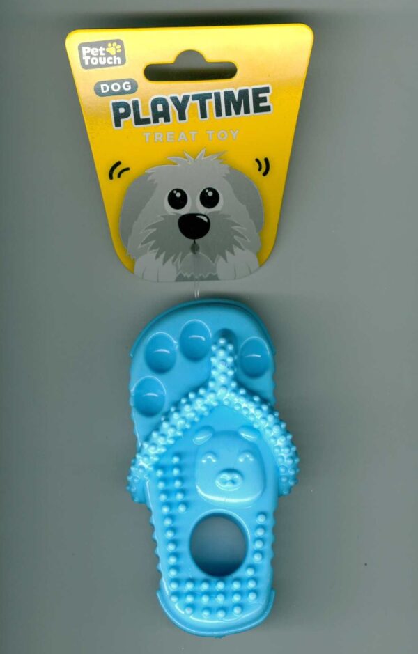 PET TOUCH TPR SLIPPER DOG TREAT TOY