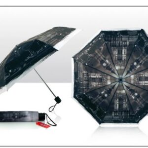 Photographic Collapsible Umbrella with Big Ben Design & Cover