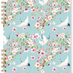 Pink Blossom A4 Spiral-Bound Notebook