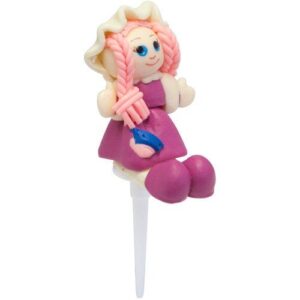 Pink Doll Cake Decoration Topper