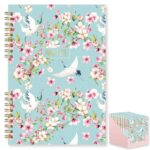 Pink Flower A5 Spiral-Bound Notebook