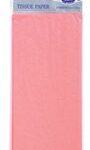 Pink Hang Pack with 5 Sheets of Tissue Paper