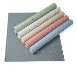 Pink Rubber Shower Mat by Blue Canyon