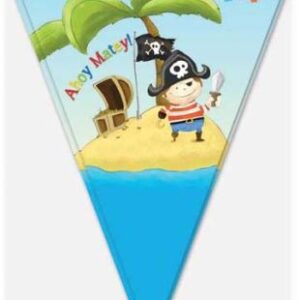 PIRATE THEMED TRIANGULAR BANNER