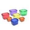 Plastic Food Container with Stickers for 7 Portion Control