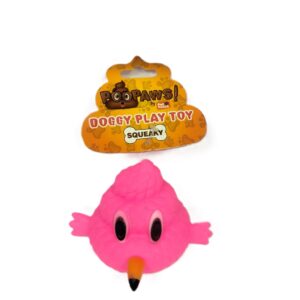 PooPaws Flamingo Squeaky Dog Toy by Pet Touch