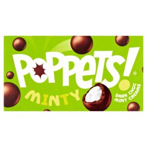 Poppets! Mint Creams Coated in Dark Chocolate, 40g