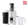 **Power**: The juicer operates at 650 watts, providing sufficient power to handle various types of produce