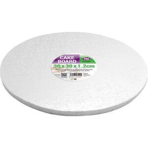 PPS 12-Inch Round Silver Cake Boards, Pack of 5 (30x30x1.2 cm)