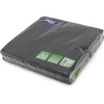 PPS 3-Ply Black Napkins, 33cm x 33cm, Pack of 20