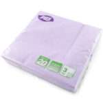 PPS 3-Ply Napkins 33cm x 33cm, Pack of 20 - Lilac
