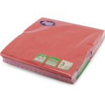 PPS 3-Ply Red Napkins, 33cm x 33cm, Pack of 20