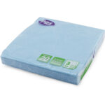 PPS Light Blue 3-Ply Napkins, 33cm x 33cm, Pack of 20