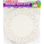 PPS Round Paper Doilies, 21cm, Pack of 40