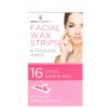 PRETTY SMOOTH FACIAL WAX STRIPS WITH FINISHING WIPES, PACK OF 16