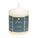 PRICES 100MM X 80MM ALTAR CANDLE - 50 HOURS