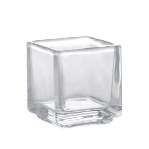 PRICES SQUARE GLASS TEALIGHT HOLDER