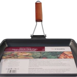 Prima Non-Stick Grill Pan with Rosewood Handle, 34cm x 22cm