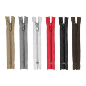 **Product**: 6 Pack Assorted Colour Sewing Open Ended Zips