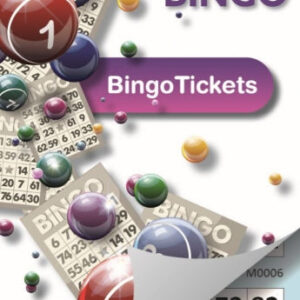 **Product Description**: This is a book containing 450 bingo tickets, which might be used for hosting bingo games at events, community gatherings, or fundraising activities