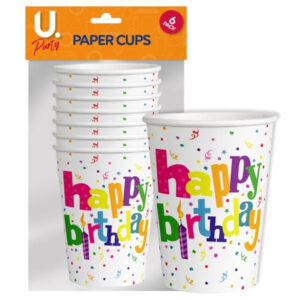 **Product Name**: Happy Birthday Party Paper Drinking Cups