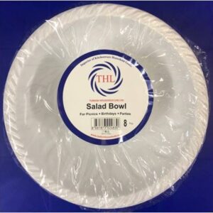 **Product**: Reusable White Plastic Salad Bowls