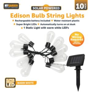 **Product Type**: Garden Edison Bulb String Lights