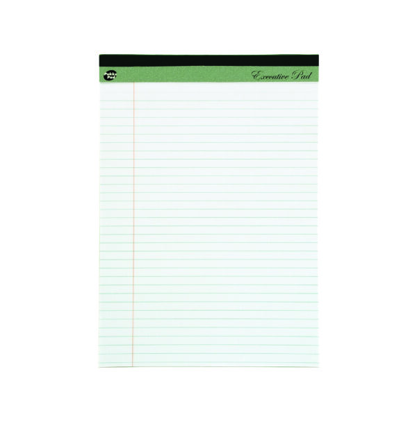 PUKKA A4 Executive Refill Pad, 100 White Pages