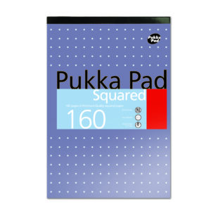 PUKKA A4 Refill Pad with 5mm Squares, 160 Pages