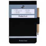 PUKKA A7 Mini Black Police-Style Pocket Notebook & Pencil