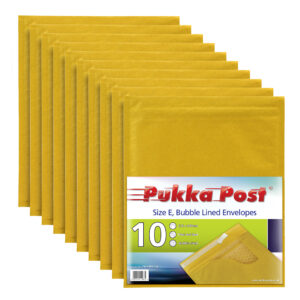 PUKKA GOLD BUBBLE MAILERS E 240MM X 275MM PACK OF 10