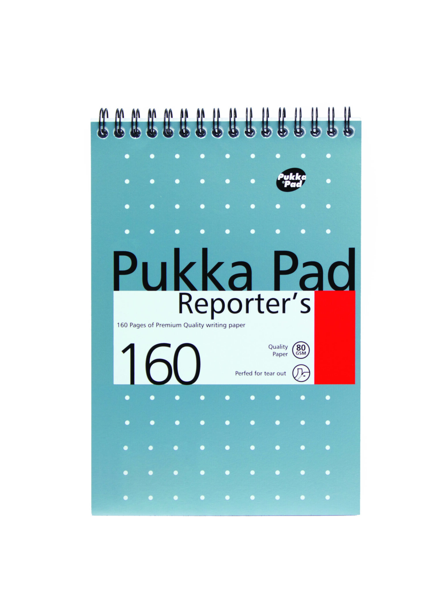 PUKKA METALLIC REPORTER'S NOTEBOOK, 160 PAGES