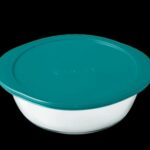 PYREX 1L Round Glass Cook and Store Dish with Lid