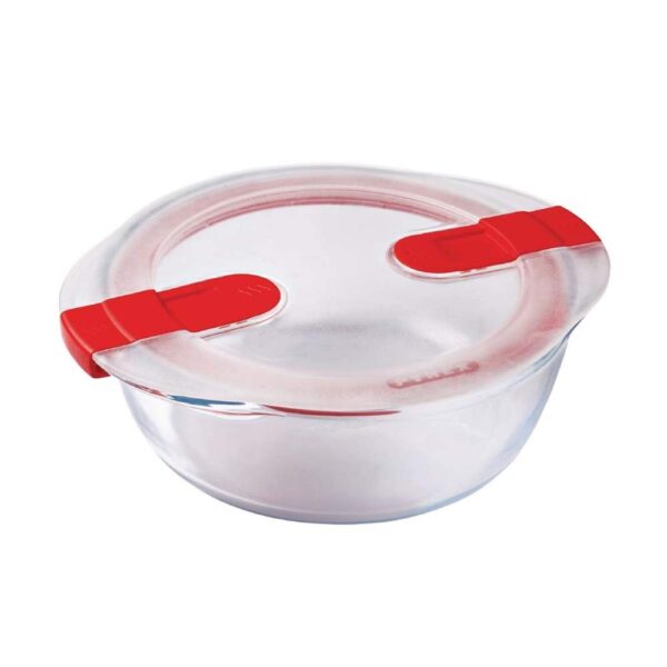 PYREX 20cm Cook & Heat Round Dish with Lid, 1000ml