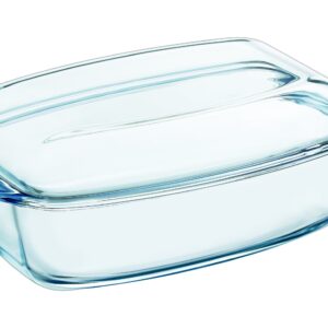 PYREX ESSENTIALS 6.5 LITRE RECTANGULAR GLASS CASSEROLE DISH