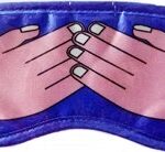 QUIRKY BLUE EYE MASK FEATURING HANDS DESIGN