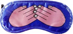 QUIRKY BLUE EYE MASK FEATURING HANDS DESIGN