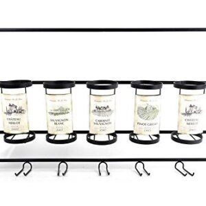 Rack Shelf for 7 Wine Bottles and Glasses