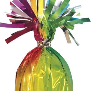 Rainbow Foil Balloon Weight by Unique Party