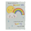 Rainbow Get Well Card, Dimensions: 196mm x 137mm