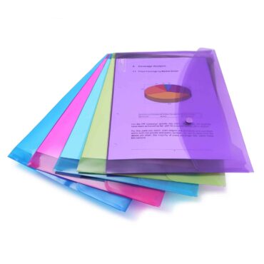 Rapesco A4 Popper Wallets, Pack of 5