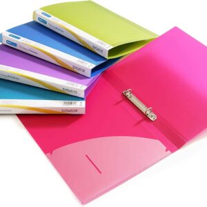 RAPESCO A4 Vibrant Clear Ring Binder