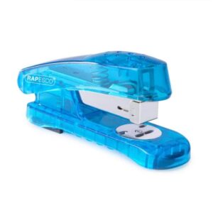 Rapesco Snapper Transparent Blue Half Strip Stapler