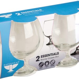 Ravenhead Essentials Brandy Glasses 39cl, Pack of 2