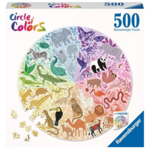 Ravensburger 500-Piece Circular Animals Jigsaw Puzzle